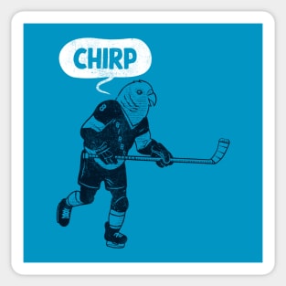 Hockey Chirp (blue version) Sticker